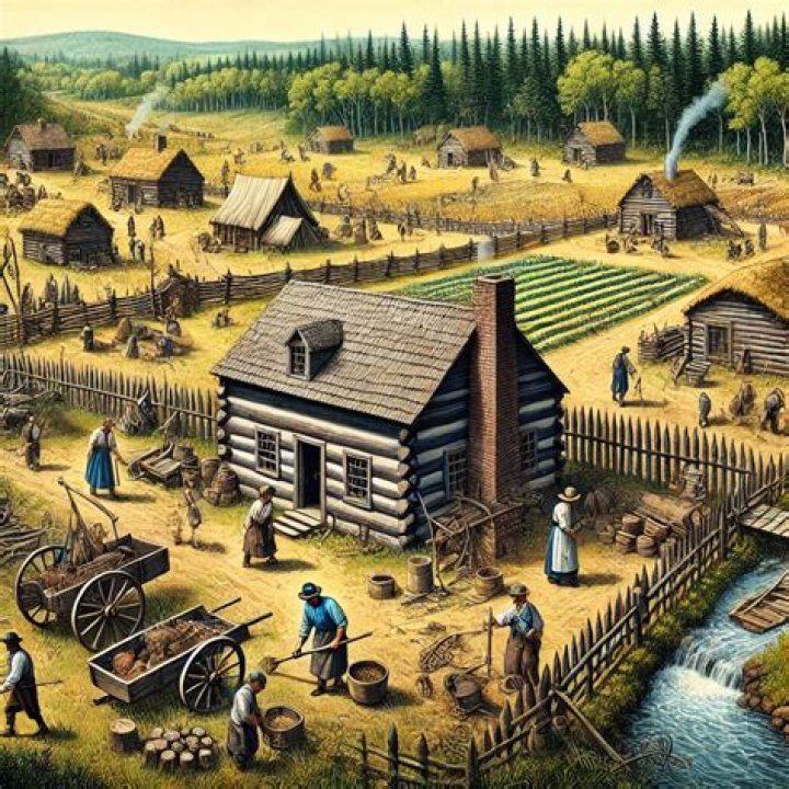 How did the pioneers build their homes?