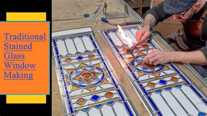 How did they make stained glass in medieval times?