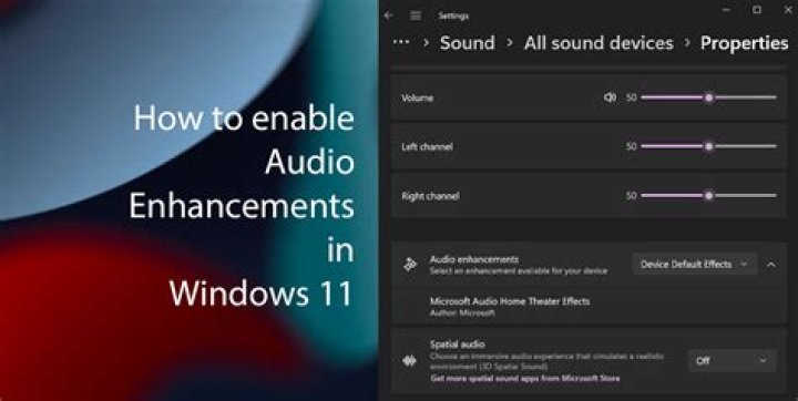 How do I access audio enhancements?