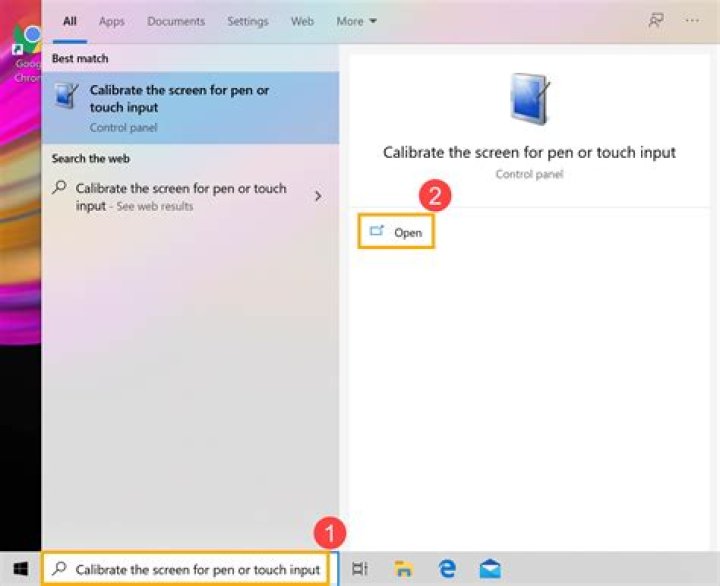 How do I calibrate my touch screen?
