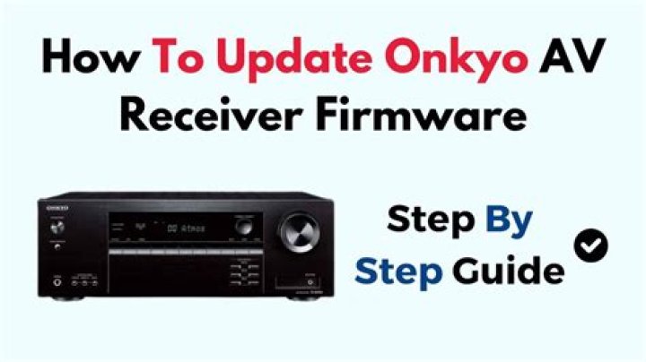 How do I check firmware on Onkyo receiver?
