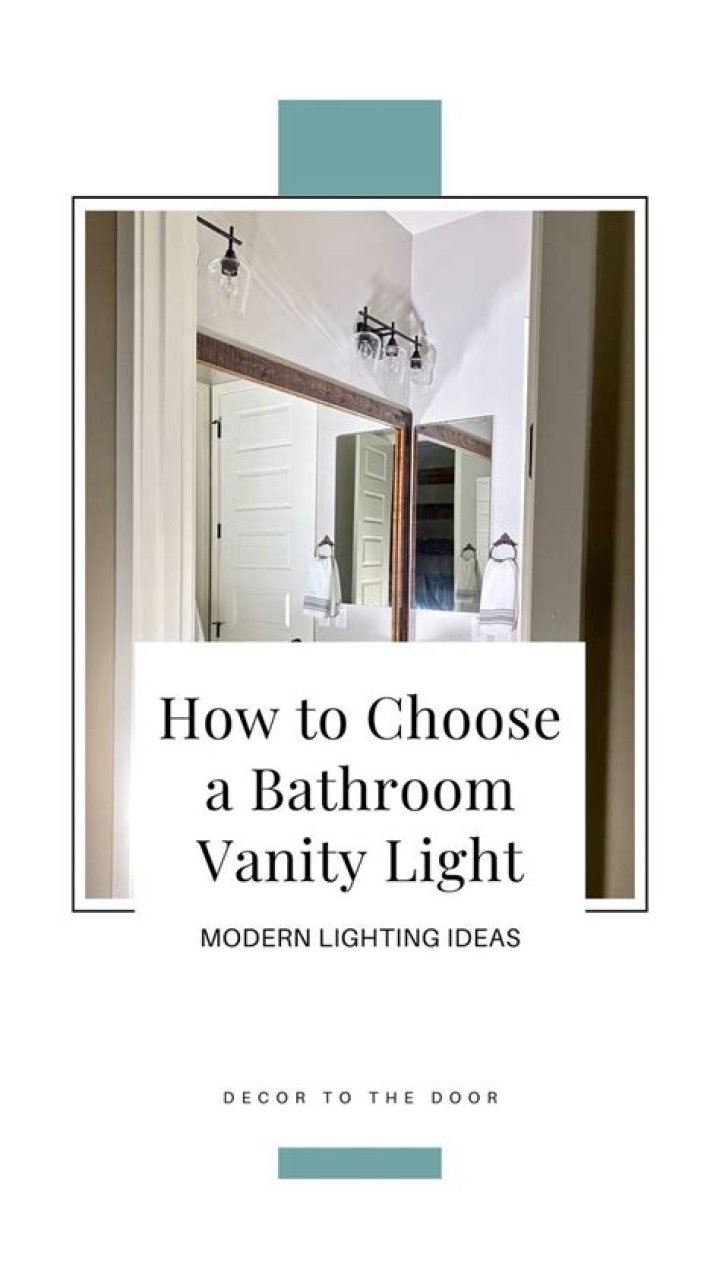 How do I choose a bathroom vanity light?