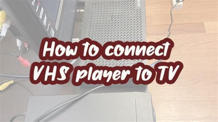 How do I connect an old VHS player to a new TV?