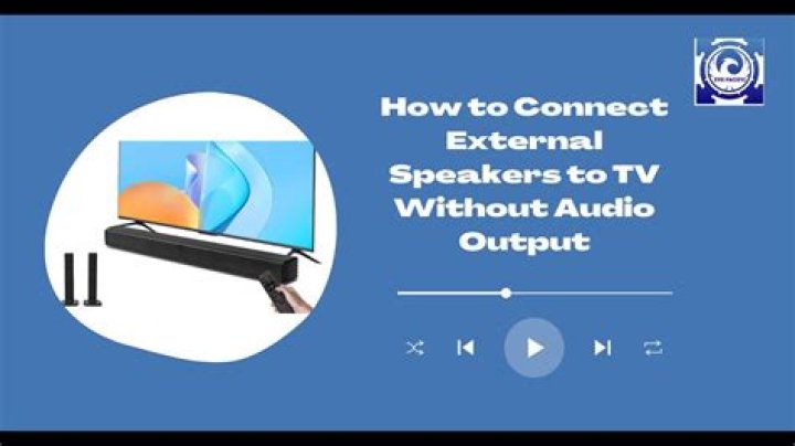 How do I connect external speakers to my Haier LCD TV?