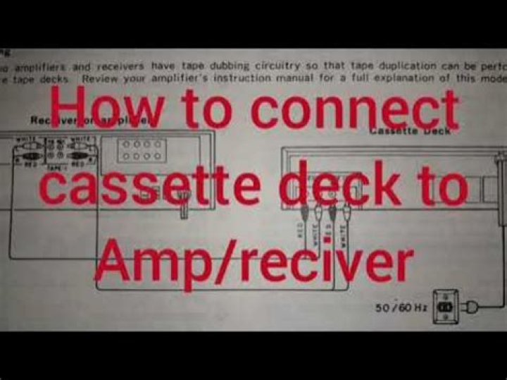 How do I connect my cassette deck to my speakers?