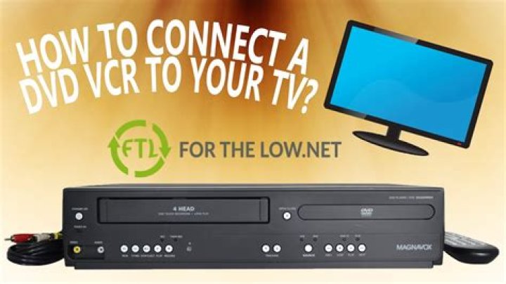 How do I connect my DVD VCR combo to my flat screen TV?
