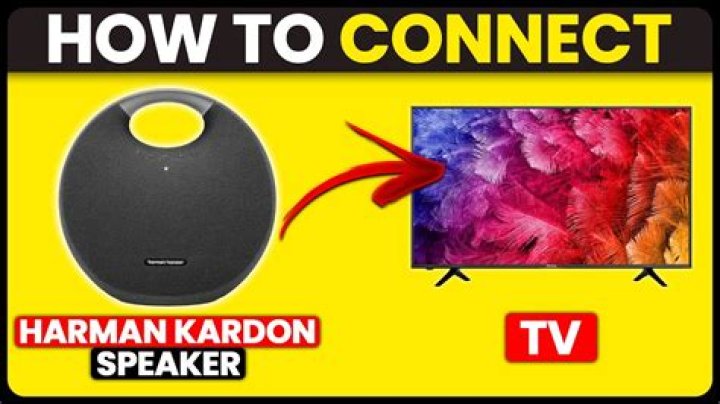 How do I connect my Harman Kardon Citation speakers to my TV?