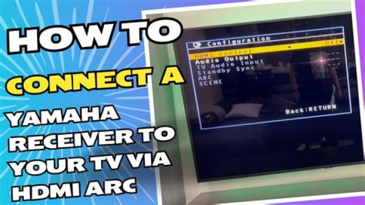 How do I connect my HDMI ARC to my Yamaha receiver?