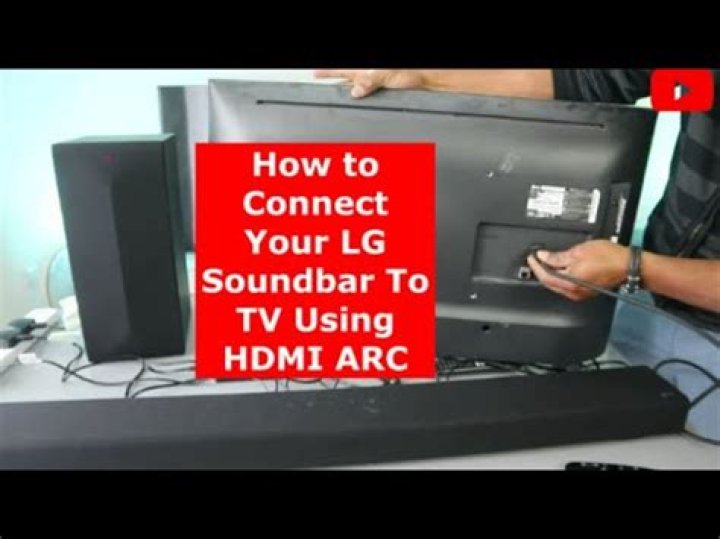 How do I connect my LG soundbar to my ARC?