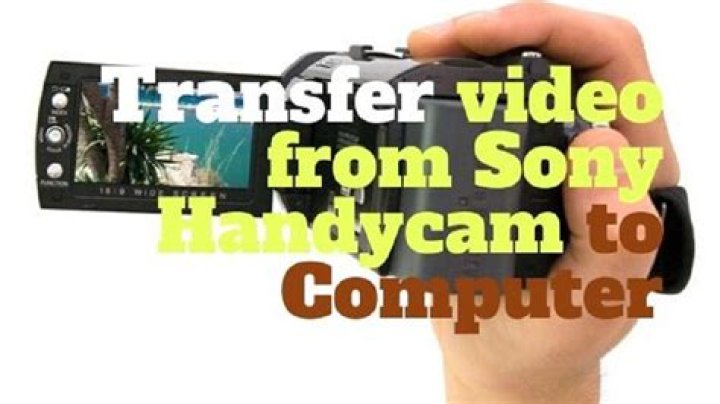 How do I connect my Sony Handycam to my laptop?