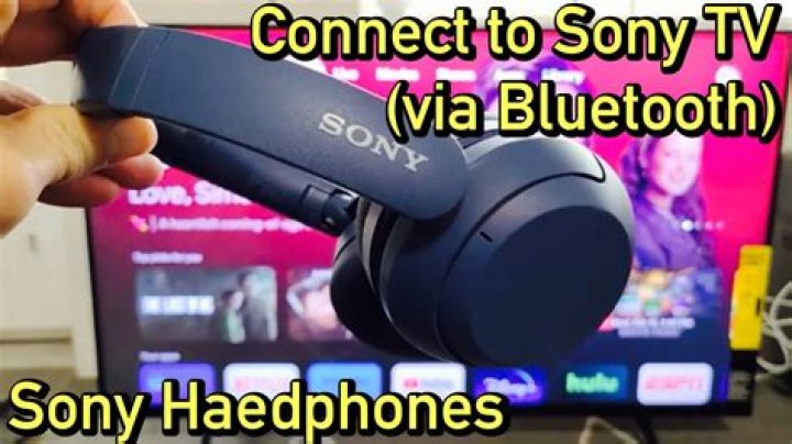 How do I connect my Sony headphones to my Sony TV?