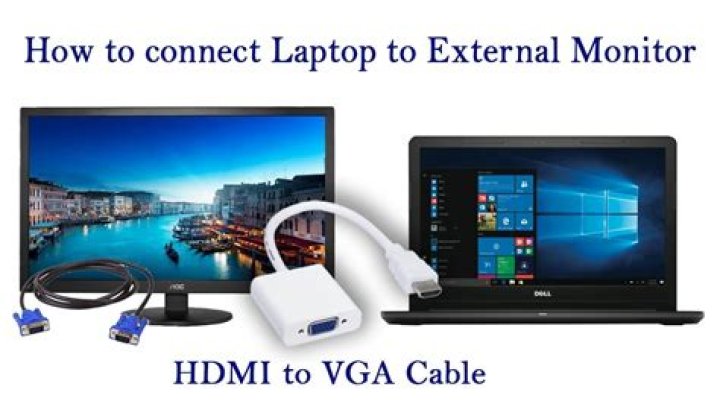 How do I connect my Sony Vaio to an external monitor?