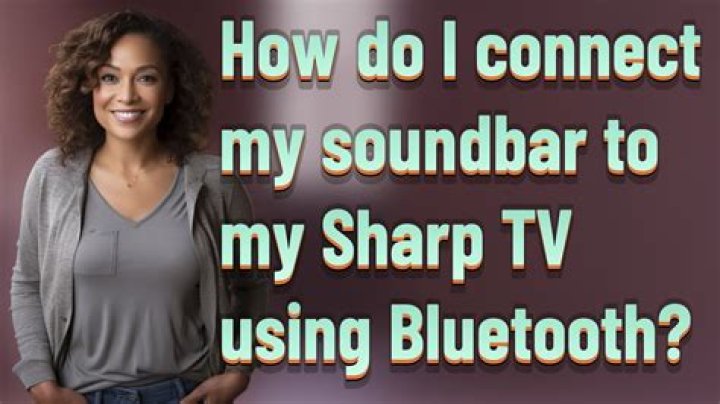How do I connect my sound system to my Sharp TV?