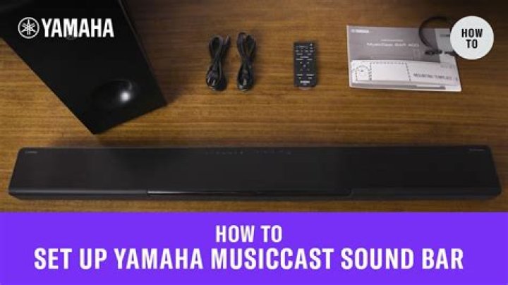 How do I connect my subwoofer to my Yamaha sound bar?