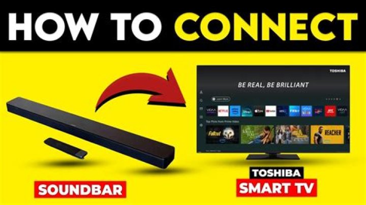 How do I connect my Toshiba soundbar to my TV?