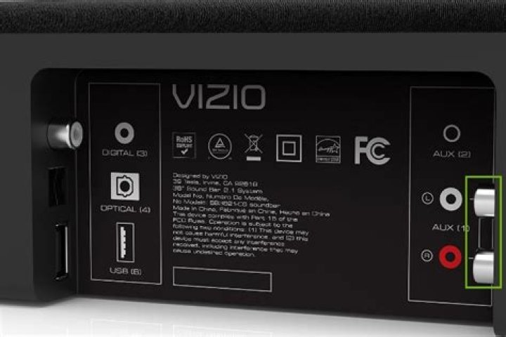 How do I connect my VIZIO TV to my VIZIO sound bar?