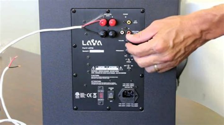 How do I connect my Yamaha subwoofer to my TV?