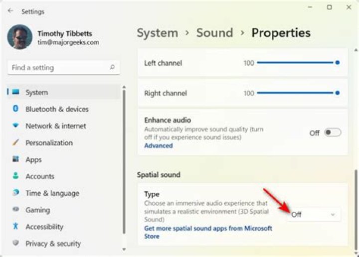 How do I disable spatial sound on headphones?