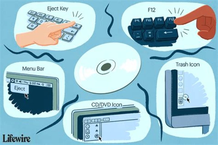 How do I eject a CD from my Apple CD drive?
