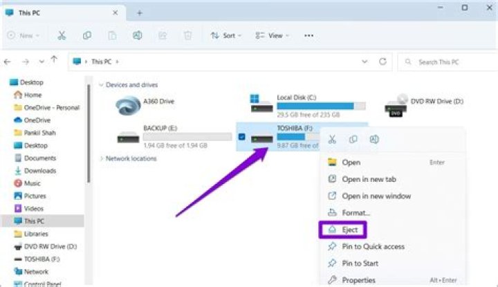How do I eject DVD drive?