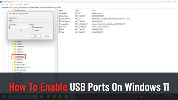 How do I enable the USB ports on the front?