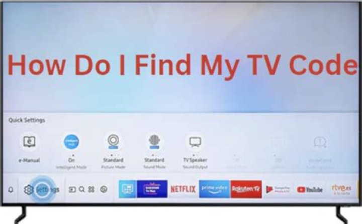 How do I find my smart TV code?