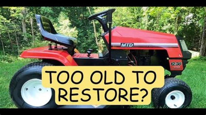 How do I find out the year of my MTD lawn tractor?