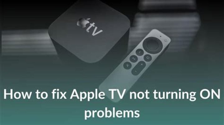 How do I fix Apple TV not connecting?