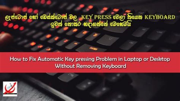 How do I fix automatic key pressing?