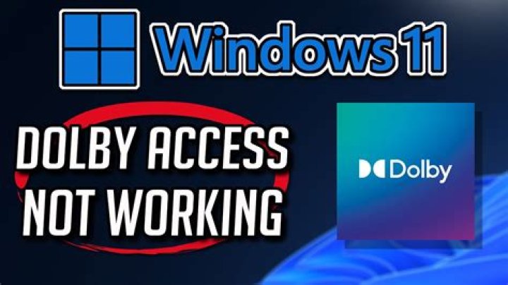 How do I fix Dolby not working?