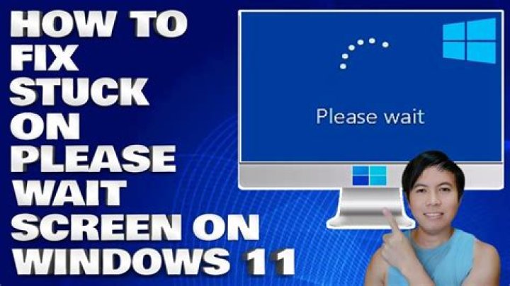 How do I fix my computer stuck on please wait?
