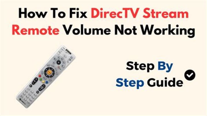 How do I fix the volume button on my directv remote?