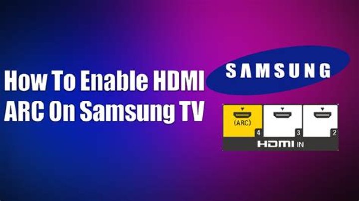 How do I get arc on my Samsung TV?