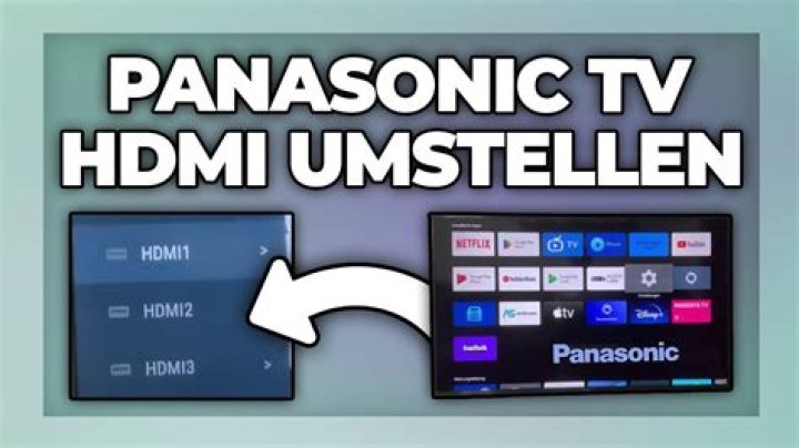 How do I get HDMI 2 on my Panasonic TV?