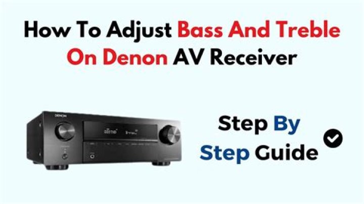 How do I get more bass on my Denon receiver?