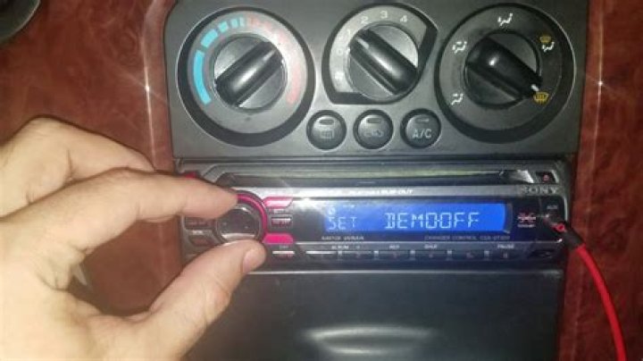 How do I get my Sony receiver out of demo mode?