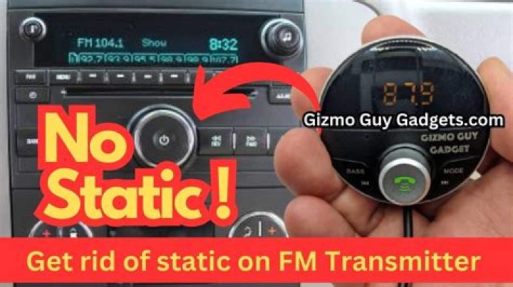 How do I get rid of static sound in my car radio?