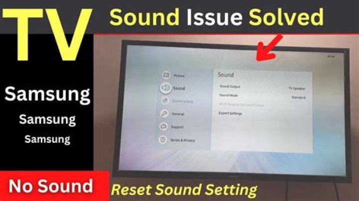 How do I get sound on my Samsung Smart TV?