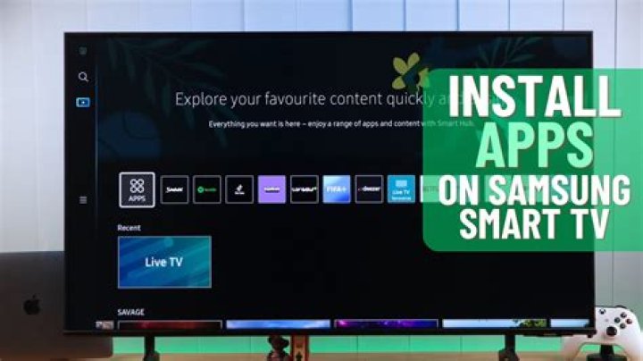 How do I install software on my Samsung LED TV?