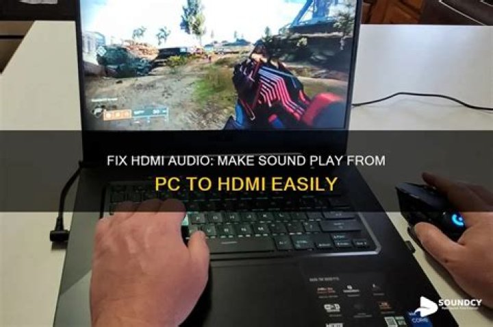 How do I make sound come out of my HDMI monitor?