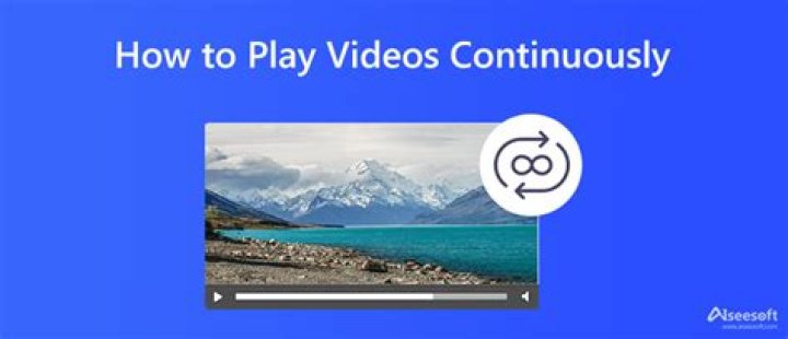 How do I make Windows Media Player play continuously?