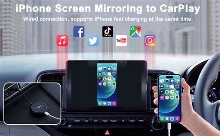 How do I mirror my iPhone to my car DVD player?