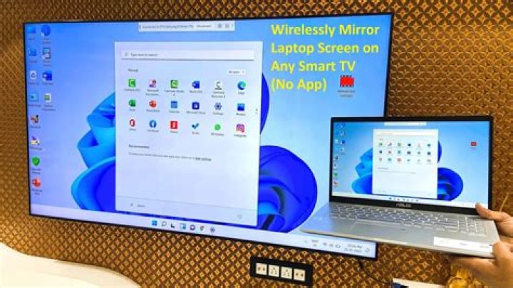How do I mirror my laptop to my Panasonic Smart TV?
