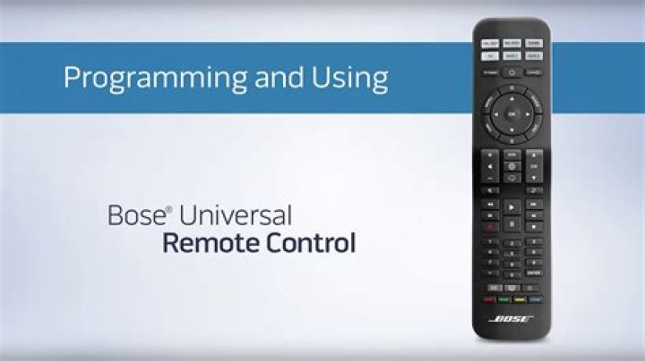 How do I program my Bose remote to my Blu Ray player?