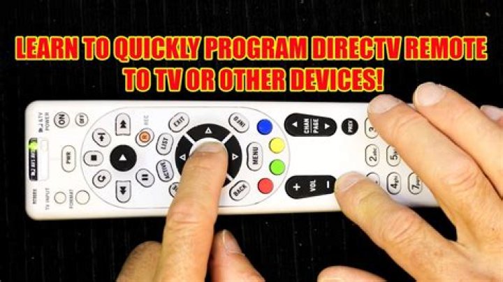 How do I program my directv remote RC65 to my Samsung TV?