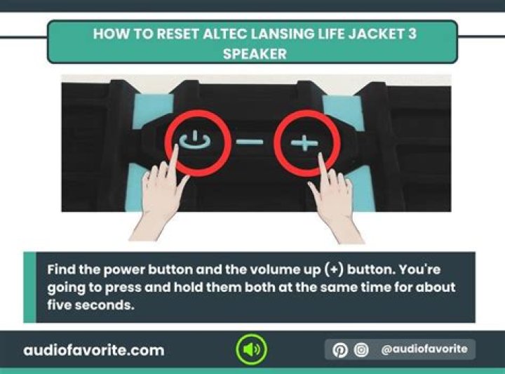 How do I reset my Altec Lansing life jacket 2?
