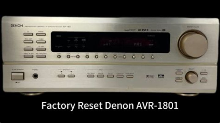 How do I reset my Denon AVR 1800?