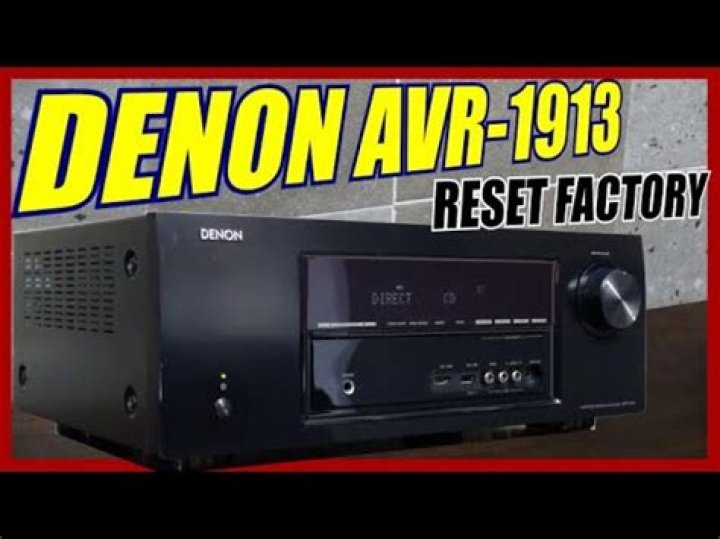 How do I reset my Denon AVR 1913?