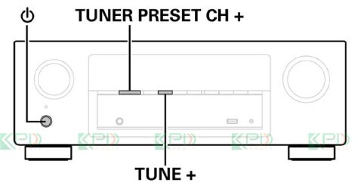 How do I reset my Denon AVR x540bt?