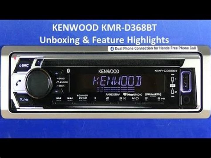 How do I reset my Kenwood KMR d368bt?